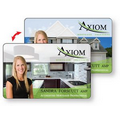 Lenticular Wallet Card 18 mil (2.125" x 3.375") Full Color Custom Flip Imprint on front